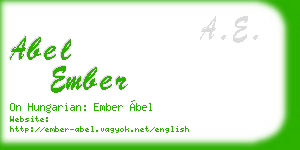 abel ember business card