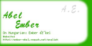 abel ember business card